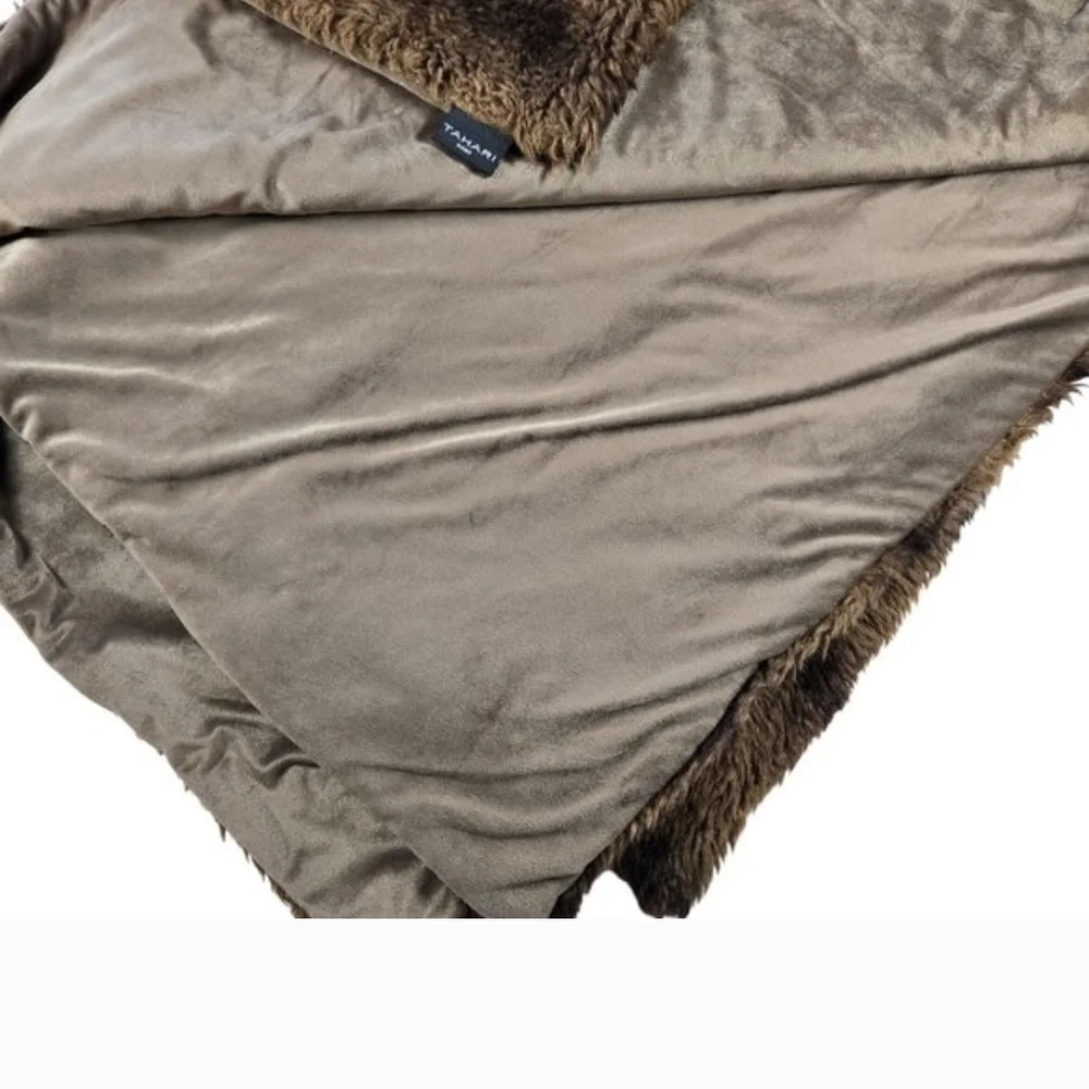 Tahari Home Faux Fur Blanket